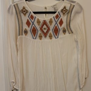 Patterned Boho Top